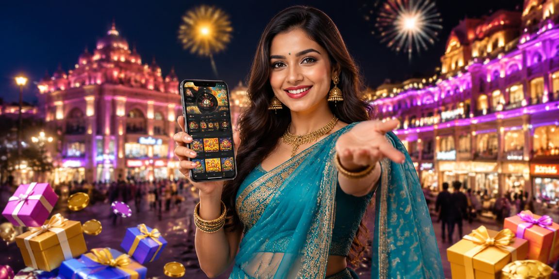 Joyful player registering account via mobile phone in Jaipur setting